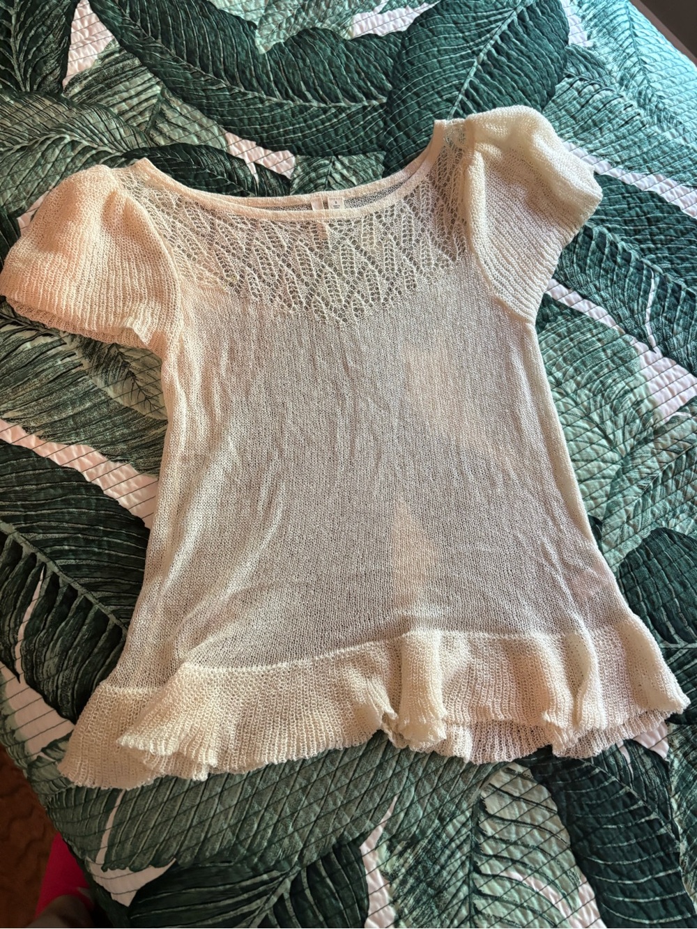 NW FRENCHI SWEATER TOP CREAM SZ S